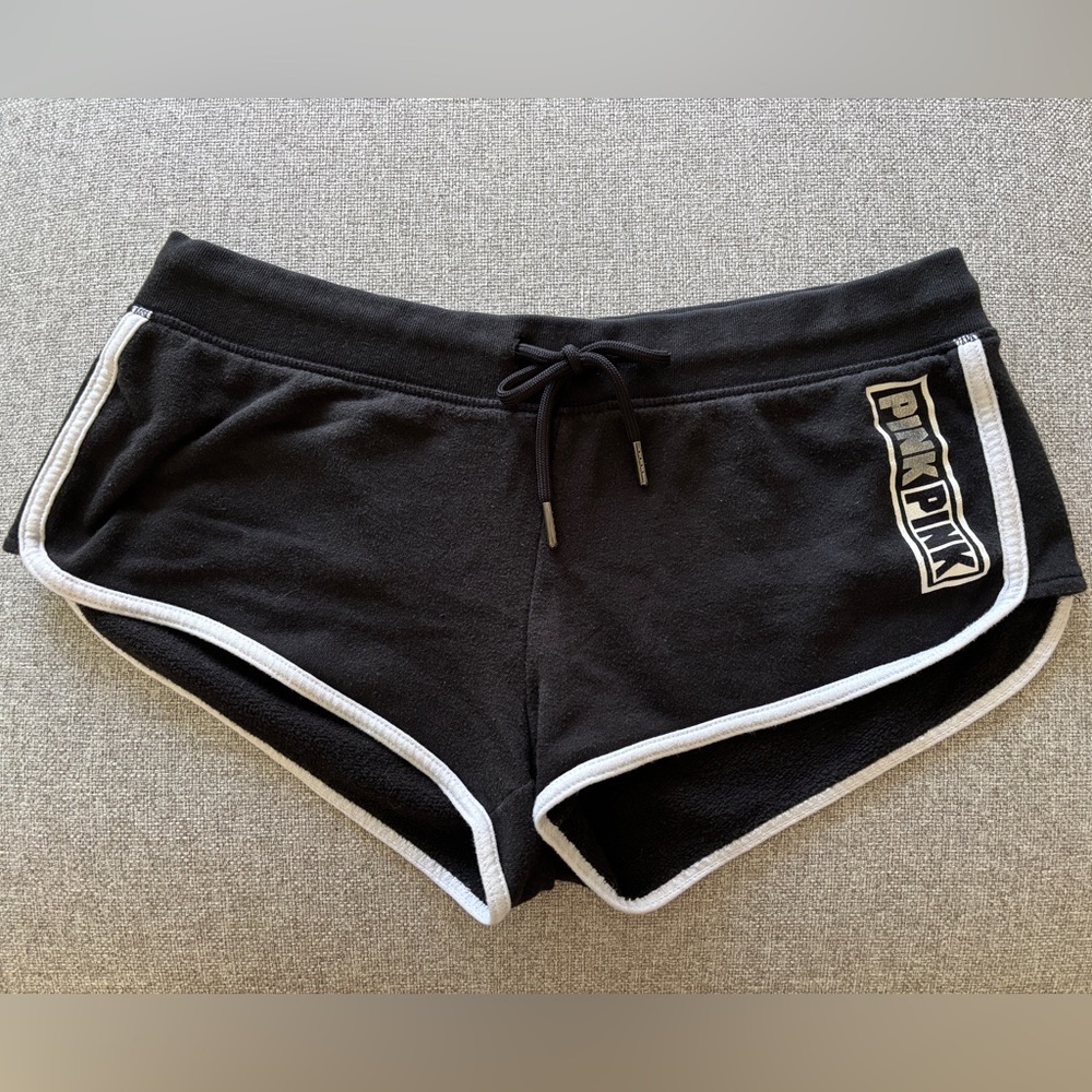 Victoria's Secret PINK Everyday Lounge Sweat Shorts Women's Black Size Small